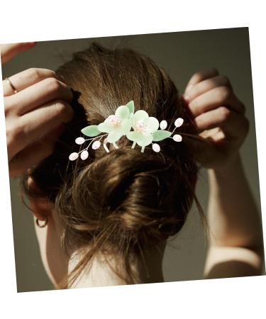 minkissy Antique Hair Clasp Bridesmaids Hair Headdress Bridal Side Hair Comb Hair Side Combs Alloy Hair Comb Hair Comb Clip U Shape Hair Fork Vintage Headband Glass Pin Small and Fresh Miss - Buy Online on GoSupps.com