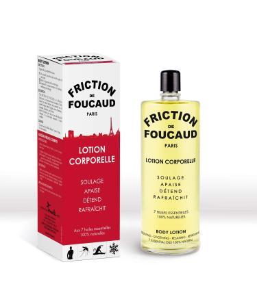 Friction DE FOUCAUD - 250ml Glass Bottle - French Brand Established in 1946 - Essential Oil Elixir - Energy Freshness & Well-Being.