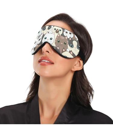Haskirky Light Blocking Eye Mask - Adjustable Men and Women Travel Yoga Meditation Office Deep Sleep - Buy Online on GoSupps.com