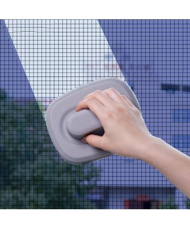 Screen Window Cleaning Brush | Window Cleaner Brush | Handheld Window Cleaner Tool with Fine Bristles for Wet and Dry Dual-Use Rowces Grey - Buy Online on GoSupps.com
