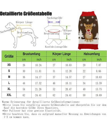 Buy Hrttsy Christmas Dog Sweater | Winter Warm Coat for Small to X-Large Dogs & Cats - Cozy Pullover for Pets - Buy Online on GoSupps.com