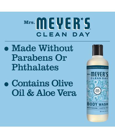 Mrs. Meyer's Moisturizing Body Wash - Biodegradable Shower Gel with Essential Oils, Rain Water Scent, 16 oz (Pack of 3) - Buy Online on GoSupps.com