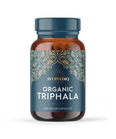 Ayurvediq Wellness 120 caps Organic Triphala Capsules Polyherbal Supplement with Minerals & Amino Acids Health Benefits Easy to Digest Better You Ayurveda Products Gluten Free Dairy Free Vegan - Buy Online on GoSupps.com