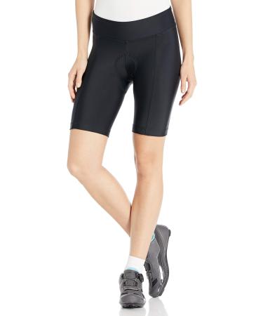 PEARL iZUMi Women's 8.5" Quest Cycling Shorts, Padded & Breathable with Reflective Fabric Small Black