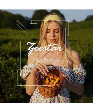 Zoestar Boho Headscarf Set - Stylish Striped Twisted Bandeau Hair Wraps for Women & Girls (3 Pieces) | Vintage Hair Accessories - Buy Online on GoSupps.com