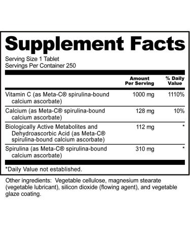 NutriBiotic Immunity Meta-C 1000 mg - 250 Vegan Tablets for Optimal Immune Support - Buy Online on GoSupps.com