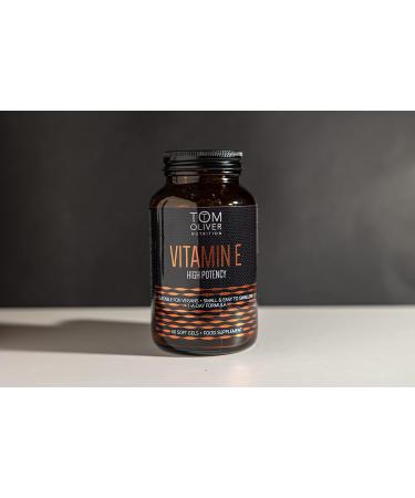 Tom Oliver Nutrition Vitamin E 400IU High Potency Softgels - Pack of 60, Highly Absorbable - Buy Online on GoSupps.com