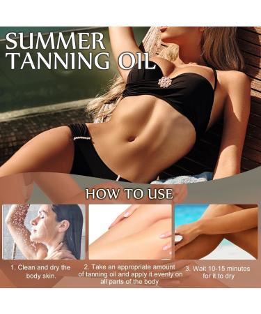 Hpbaggy 50 ml Solarium Tanning Accelerator tanning oil for pretanned and dark skin premium fast browning accelerator oil with coconut scent tanning oil with natural ingredients tanning cream - Buy Online on GoSupps.com