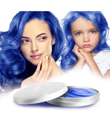 Bleu Cire Colorante Cheveux Hommes et Femmes Colorant Cheveux Non Permanent pour Enfants Maquillage de Coloration Temporaire Cheveux F tes ou Cosplay