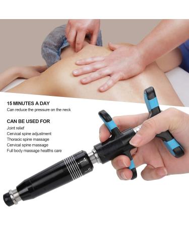 Professional Manual Spine Activator - Stainless Steel Chiropractic Adjustment Tool for Effective Back Massage (Black) | International Shipping Available - Buy Online on GoSupps.com