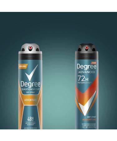 Degree Men Advanced Antiperspirant Deodorant Dry Spray 3.8 oz Pack of 3 - Sweat and Odor Protection with MotionSense Technology for Men - Buy Online on GoSupps.com