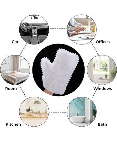 Prasacco 10 Pcs Microfiber Dusting Gloves - Dual-Sided Reusable Cleaning Gloves for Home & Kitchen - Buy Online on GoSupps.com