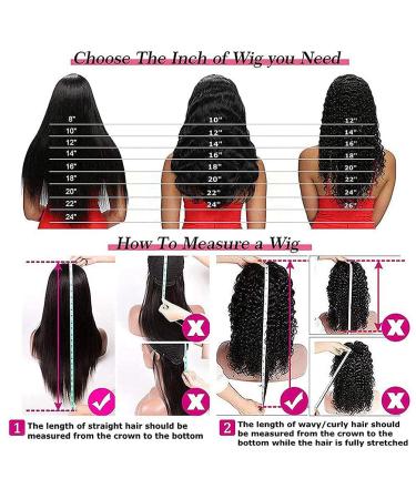 Bworto Water Wave Headband Wig 16 Inch - Brazilian Virgin Curly Human Hair - Glueless Machine Made - 150% Density - for Black Women - Buy Online on GoSupps.com