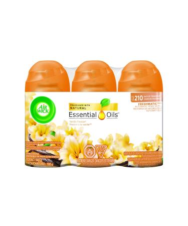 Airwick Freshmatic Air Freshener Refills Vanilla Passion Lasts upto 210 Days (180g x3 Refills) 175 g (Pack of 3) Vanilla