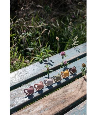 BIBS Couture Collection Pacifiers | BPA-Free Baby Soothers from Denmark | Set of 2 Vanilla/Dark Oak & Transparent | Size 0-6 Months - Buy Online on GoSupps.com