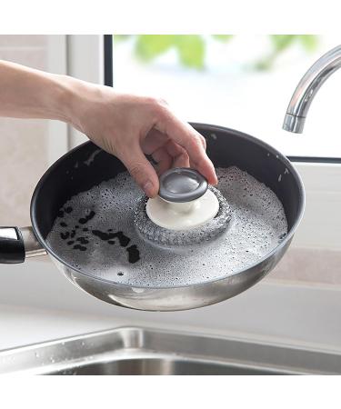 Steel Scrubber Non Scratch Steel Wire Washing Cloth Dual Sided Scrub Sponges Reusable Dish Washing Sponges Long Lasting Metal Cleaning Kit for Kitchen Sink Restaurants Iron Pan Grill Pot - Buy Online on GoSupps.com