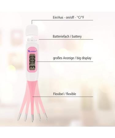 Digital Fever Children's Thermometer - Flexible Waterproof Memory Function Fever Alarm | Fast & Accurate Measurement - Buy Online on GoSupps.com