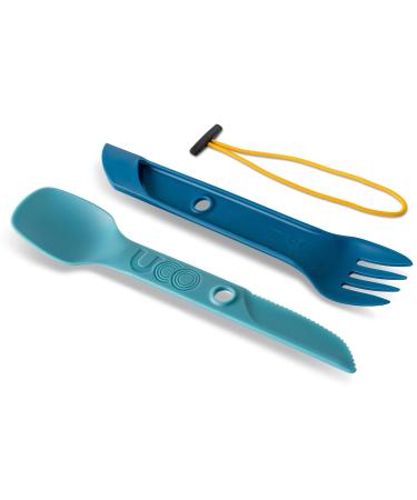 UCO Switch Spork 2-Piece Integrated Camping Utensil Set Classic Blue