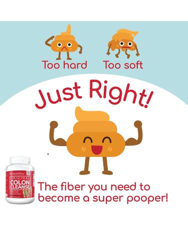 Health Plus Colon Cleanse - Natural Daily Fiber - Gluten Free Detox - Heart Healthy (48oz, 194 Servings) - Buy Online on GoSupps.com