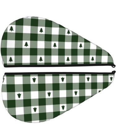 Buy Hair Towel Wrap - Quick-Dry Turban with Button | Green White Lumberjack Plaid Hair Drying Towel for Fast Absorption - Buy Online on GoSupps.com