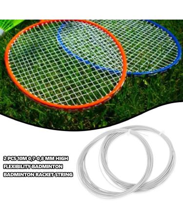 Buy Keenso Badminton Racket String - 2 Pieces 10m High Flexibility 0.7-0.8mm - Premium Replacement White | International Shipping - Buy Online on GoSupps.com
