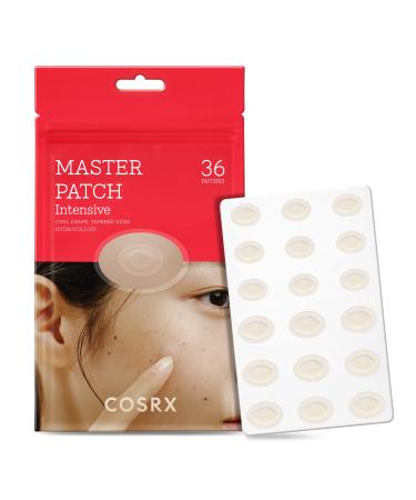 COSRX Master Pimple Patch Intensive (36 Count) | Oval-Shaped Acne Patch Hydrocolloid, Active Salicylic Acid & Tea Tree Oil | Quick & Tough Treatment 36 Count (Pack of 1)