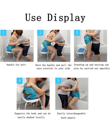 ICEMOB Transfer Belt with Leg Loops and Handles Gait Belt Adjustable Lift Belts for Elderly Patient Lift Aid 100 120Cm Reusable and Washable - Buy Online on GoSupps.com