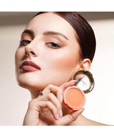 Oulac Rouge Powder Matt Blush - Vegan & Cruelty-Free Natural Makeup | Super-Fine Powder | Summer Time 16 Pastel Peach - 4.8g - Buy Online on GoSupps.com