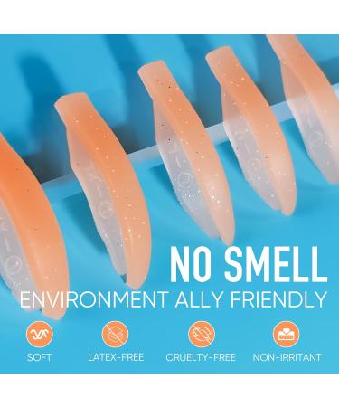 PERMANIA 16 Piece Lash Lift Rods - 3 in 1 Reusable Eyelash Perm Curler Kit for All Eye Shapes - DIY Soft Silicone Eyelash Tools (Orange - Buy Online on GoSupps.com