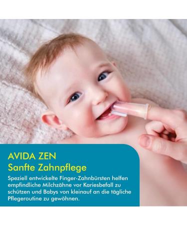 Baby Finger Toothbrush Set - 6 BPA-Free Silicone Brushes with Transport Boxes | Gentle Dental Care for Infants - Buy Online on GoSupps.com