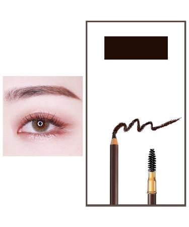 1 pcs Makeup Eyebrow Enhancer 12H Long Lasting Sweat &Waterproof Eyebrow Pencil Pen Dark Brown Eye Brow Pencil 5 Colors to Choose (2 Dark Brown)