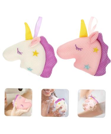 FRCOLOR 4 Pcs Unicorn Bath Pouf Set - Fun Kids Loofah & Shower Sponge for Bubble Bathing - Buy Online on GoSupps.com