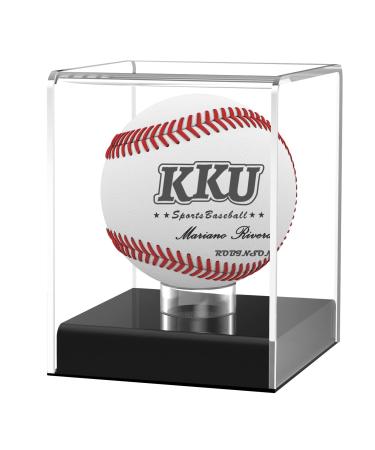 KKU Baseball Display Case Baseball Holder for Ball Display Cube Box UV Protected Acrylic Baseball Storage Official Size Box Memorabilia Display Case for Baseball 1 Pack