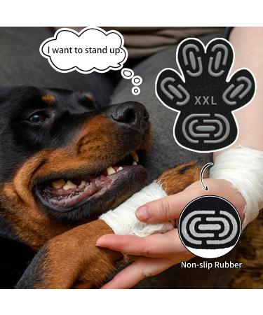 Wolancy 24 Pieces Dog Paw Protector Anti-Slip Stickers | XL Self-Adhesive Traction for Hardwood Floors - Perfect for Pet Safety - Buy Online on GoSupps.com