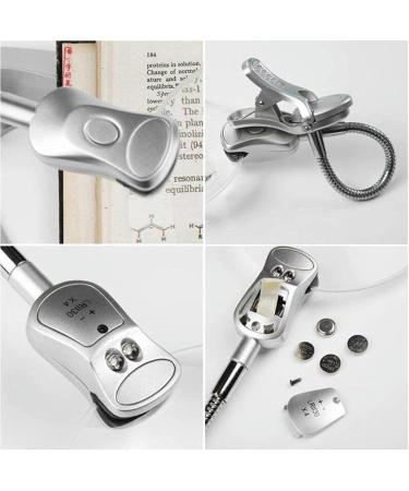 Portable Magnifier with Bright LED Light and Sturdy Clamp Lamp for Comfort and Ease of Use Enjoy Full of Stars - Buy Online on GoSupps.com