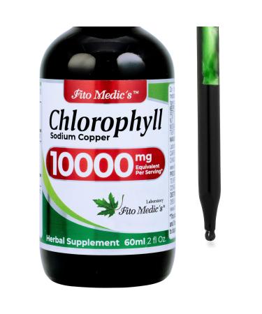 FITO MEDIC'S Lab | Liquid Chlorophyll | Chlorophyll Liquid Drops | 50 mg 200:1 Ratio Extract per Serving.