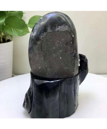 4.5lbs Large Amethyst Geode - Natural Raw Amethyst Crystal Quartz Cluster - Gemstone Specimen for Witchcraft Home Decor Feng Shui Crystal Cluster - Buy Online on GoSupps.com