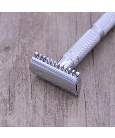 Healvian Double Safety Razor | Stainless Steel Shaving Razor for Men | Double Edge Manual Razor for Daily Use - Premium Shaving Gear - Buy Online on GoSupps.com
