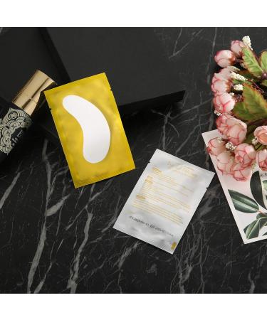 Voncasen 100 Pairs Set Under Eye Pads for Eyelash Extensions - Comfy and Cool Gel Patches - Gold Eye Mask Beauty Tool - Buy Online on GoSupps.com