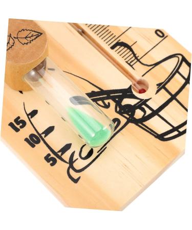 Ganazono 4-Piece Wooden Sauna Timer Set - 2 & 15 Minute Hourglass Sand Timers for Home Decor & Relaxation - Buy Online on GoSupps.com