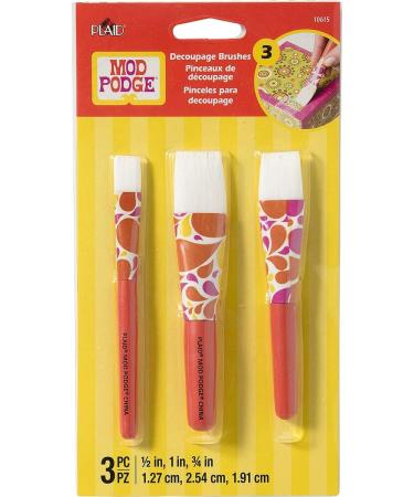 Mod Podge 10615 Short Handle Brush Set - 3 Piece - Buy Online on GoSupps.com