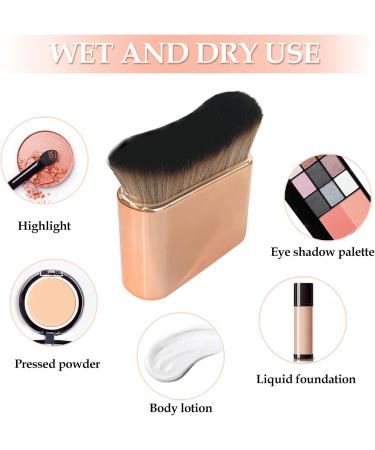 2 Pcs Self Tan Brush Body Makeup Brush Kabuki Brush for Self Tanner Body Shimmer Brush Foundation Applicator Leg and Body Makeup Blending Brush for Legs Arms Neck Back Body Face (Black Rose Gold) - Buy Online on GoSupps.com