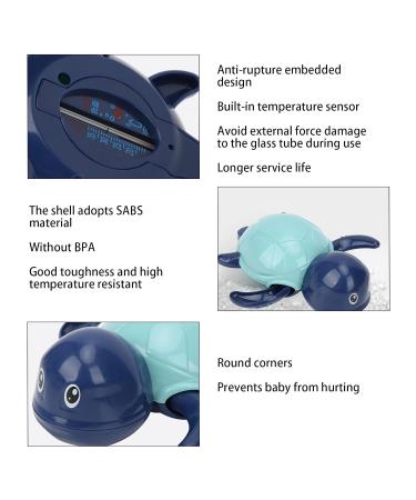 Floating Turtle Thermometer - High-Precision Bathing Water Temperature Gauge for Bathroom (Blue) | International Shipping Available - Buy Online on GoSupps.com