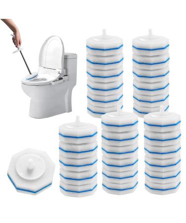 Toilet Bowl Clean Toilet Wands Cleaning Refill Disposablee Bathroom Sponges Scrub Heads Bathroom Seat Cleaning Accessory For Toilet And Bathroom Cleaning Toilet Brush Heads Wand Heads