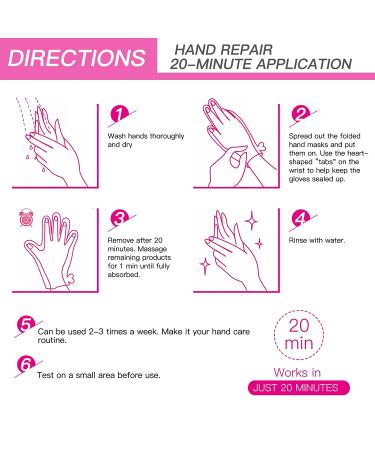 YOUPINWEI Moisturizing Hand Mask - 5 Packs for Dry Cracked Skin | Aloe Vera, Vitamin E, Avocado & Rose | Deep Nourishing Glove - Buy Online on GoSupps.com