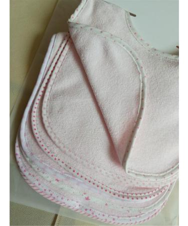 Baby Boys Girls Double Layer Cotton Bandana Drool Bibs (7 Pieces) - Soft Absorbent Drooling Bibs in White - Buy Online on GoSupps.com