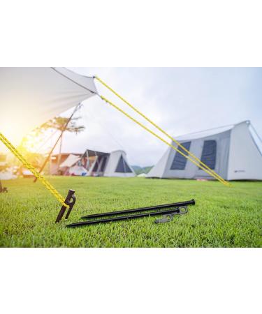 10in Heavy Duty Tent Stakes - 4/8/12/16 Pack with Carrying Bag for Various Terrains | Includes 8 Stakes for Rocky, Desert, Snowfield, Grassland | Durable and Reliable Option - Buy Online on GoSupps.com