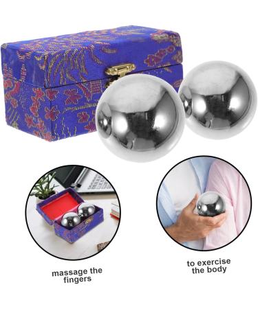 Buy Oatipho 2-St Fitness Handballs - Stainless Steel & Brass Massage Balls for Seniors | Stress-Relief & Boccia Sports Equipment - Buy Online on GoSupps.com