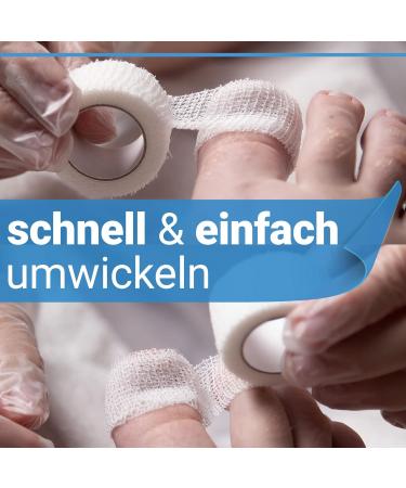 8x Self-Adhesive Toe Bandage 4cm | Elastic Cohesive Rinki Quick Bandage for Feet | Fix and Connect - Buy Online on GoSupps.com