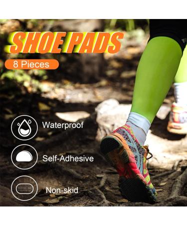 8 Pack Anti Slip Shoe Grips - Self Adhesive Non Slip Pads with Water Ripple Texture for Sole Protection - Buy Online on GoSupps.com